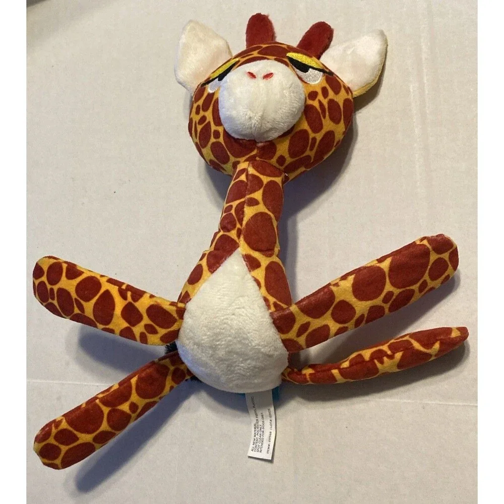 BARK Bark Box Dog Toy Giraffe Zoo Squeak Crinkle Medium/Large 8”